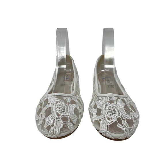 Greatonu Women's Flats Cut Out Round Toe Slip On Floral Ballet Flat Size 5.5 - Picture 6 of 11